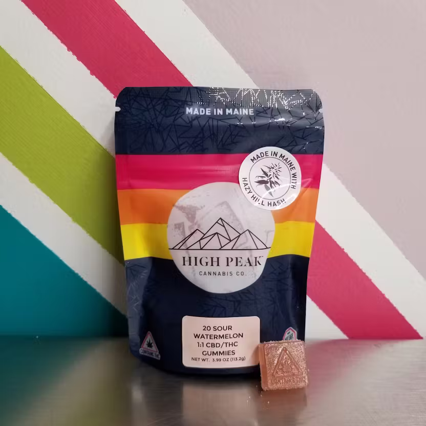 highpeakcannabisco pre rolled joints Hazy Hill Farms Wells ME and Portland ME highpeakcannabisco cannabis pre rolls packaging Maine dispensary Wells and Portland
