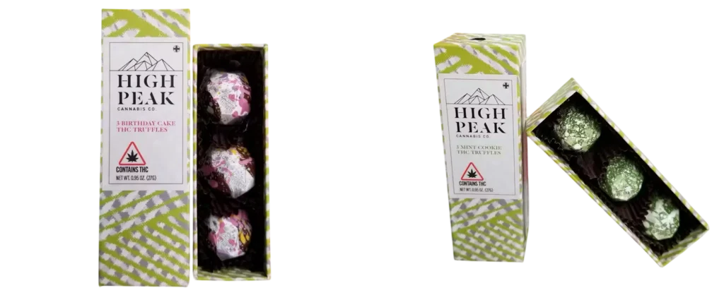 highpeakcannabisco cannabis products display Wells ME Portland ME dispensary